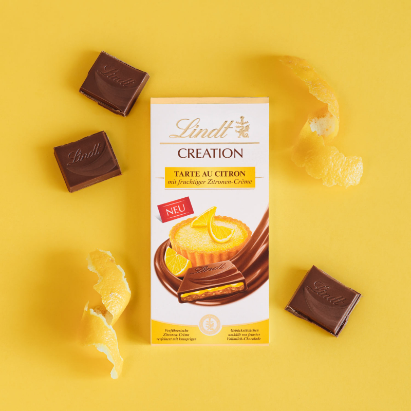  Lindt Creation Tarte au Citron Vollmilch Tafel 150g 