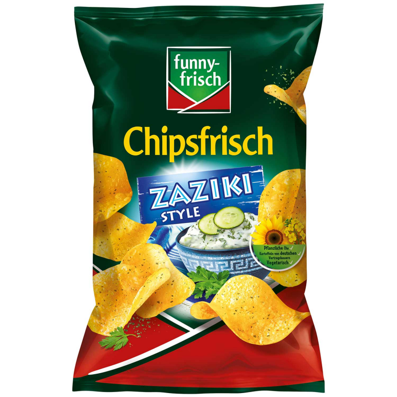  funny-frisch Chipsfrisch Zaziki Style 150g 