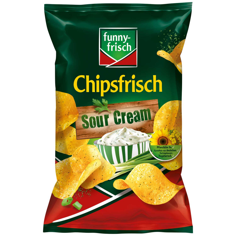  funny-frisch Chipsfrisch Sour Cream 150g 