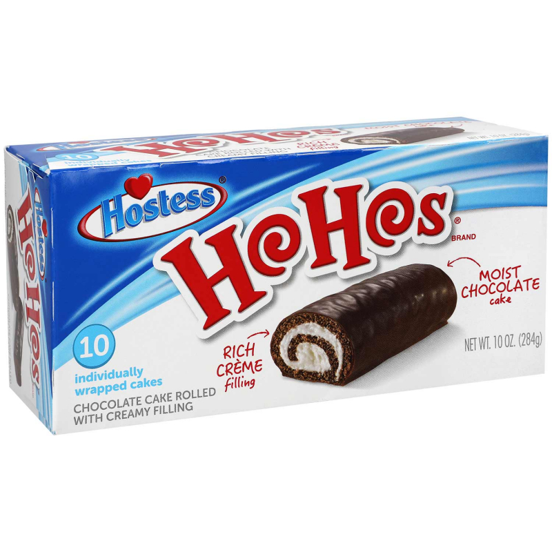  Hostess Ho Hos Chocolate Cake Rolled 10er 