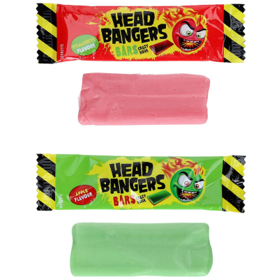  Head Bangers Bars Crazy Sour Apfel & Erdbeere 200g 