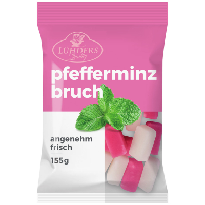  Lühders Pfefferminz-Bruch 155g 