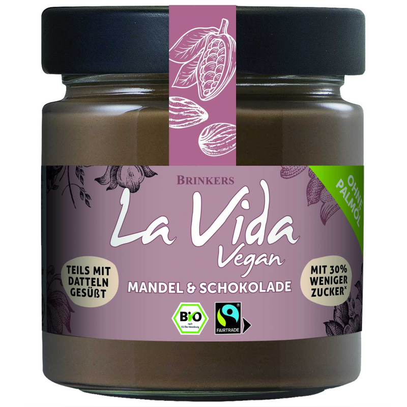  La Vida Vegan Mandel & Schokolade Bio 200g 