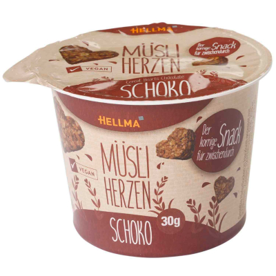  Hellma Müsli Herzen Schoko 30x30g 