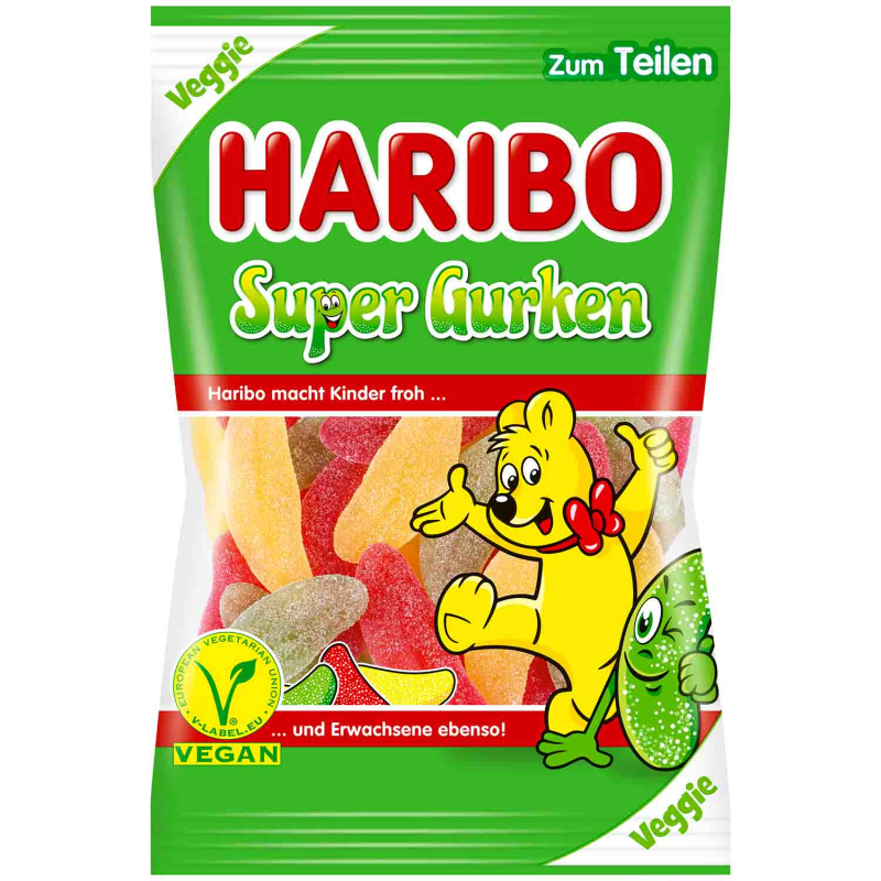  Haribo Super Gurken vegan 175g 