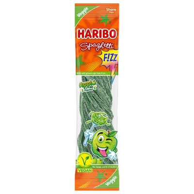  Haribo Spaghetti Apple FIZZ vegan 200g 