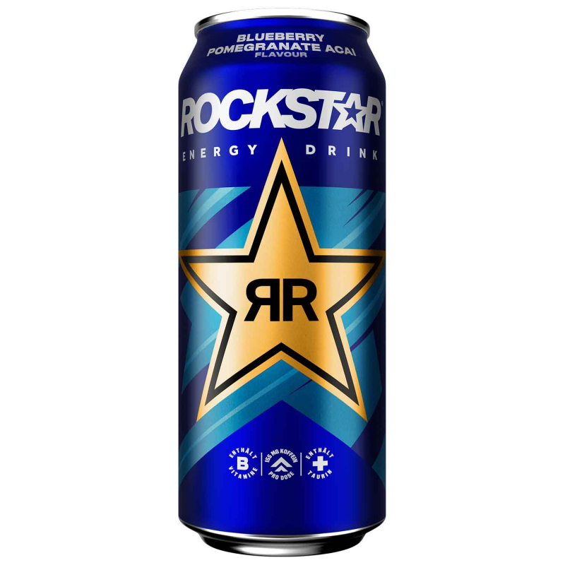  Rockstar Energy Drink Blueberry Pomegranate Acai 500ml 