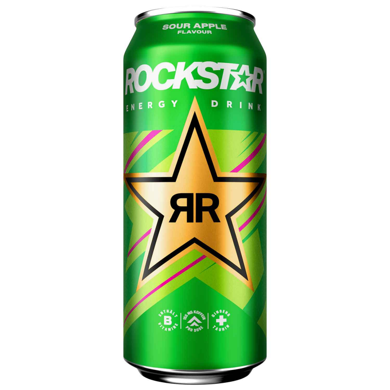  Rockstar Energy Drink Sour Apple 500ml 