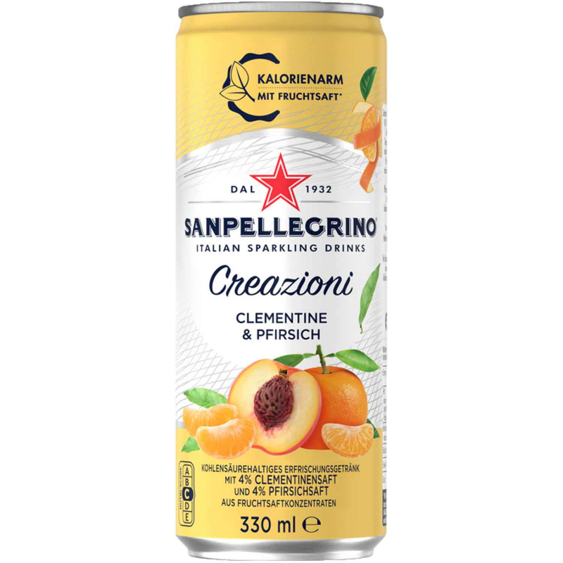  Sanpellegrino Creazioni Clementine & Pfirsich 330ml 