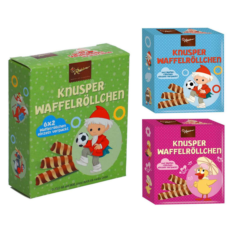  Rotstern Knusper Waffelröllchen Sandmann 45g 