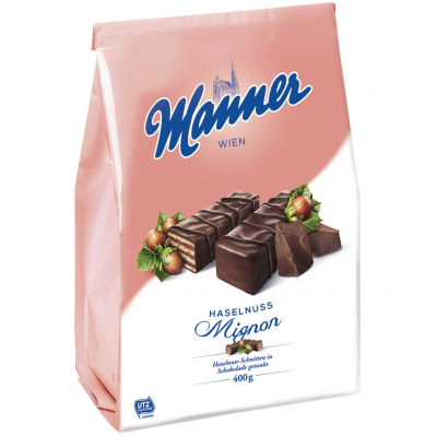  Manner Haselnuss Mignon Schnitten 400g 