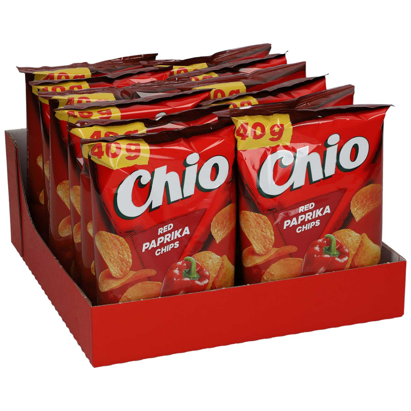  Chio Red Paprika Chips 12x40g 