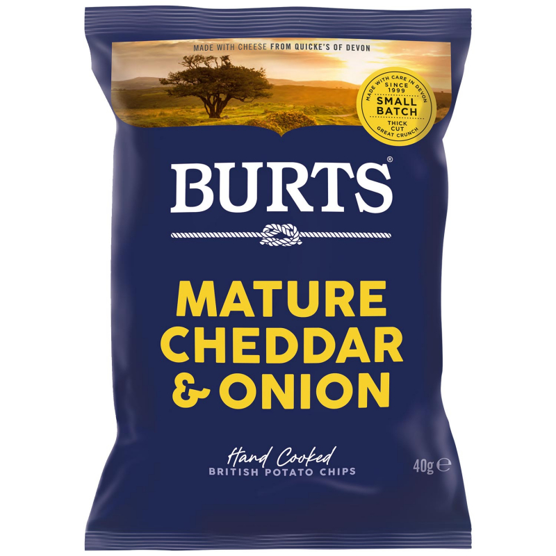  Burts Mature Cheddar & Onion 40g 