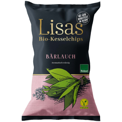  Lisas Bio-Kesselchips Bärlauch 125g 