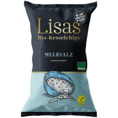  Lisas Bio-Kesselchips Meersalz 50g 