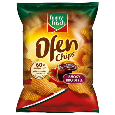  funny-frisch Ofen Chips Smoky BBQ Style 125g 