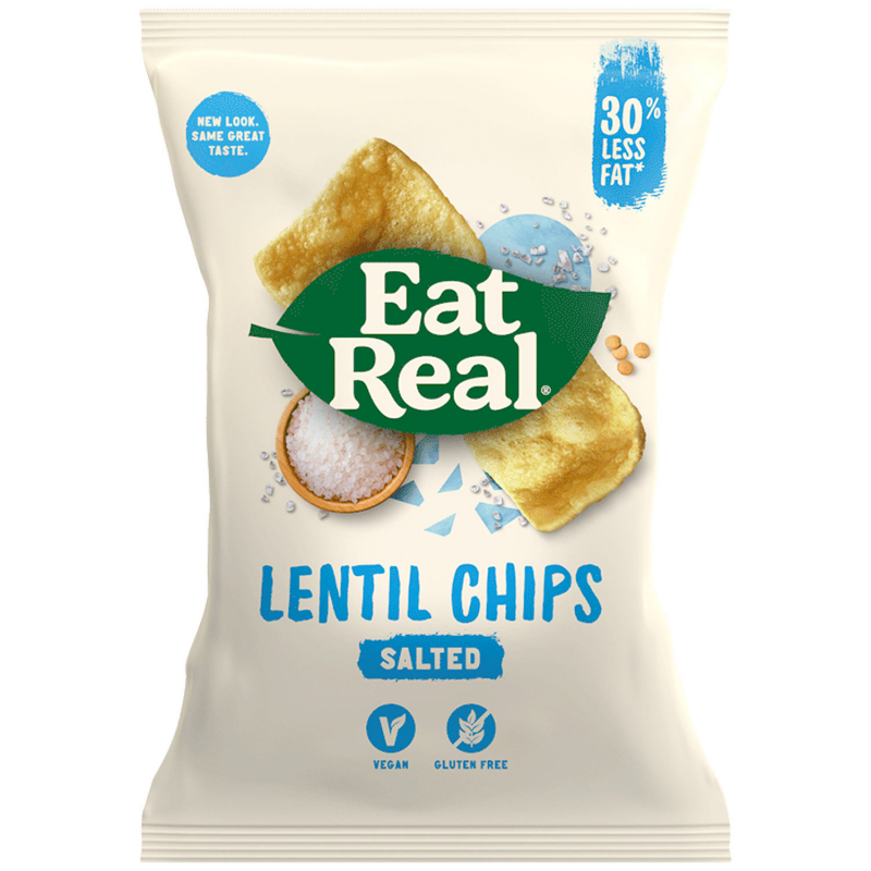  Eat Real Lentil Chips Salted 113g 