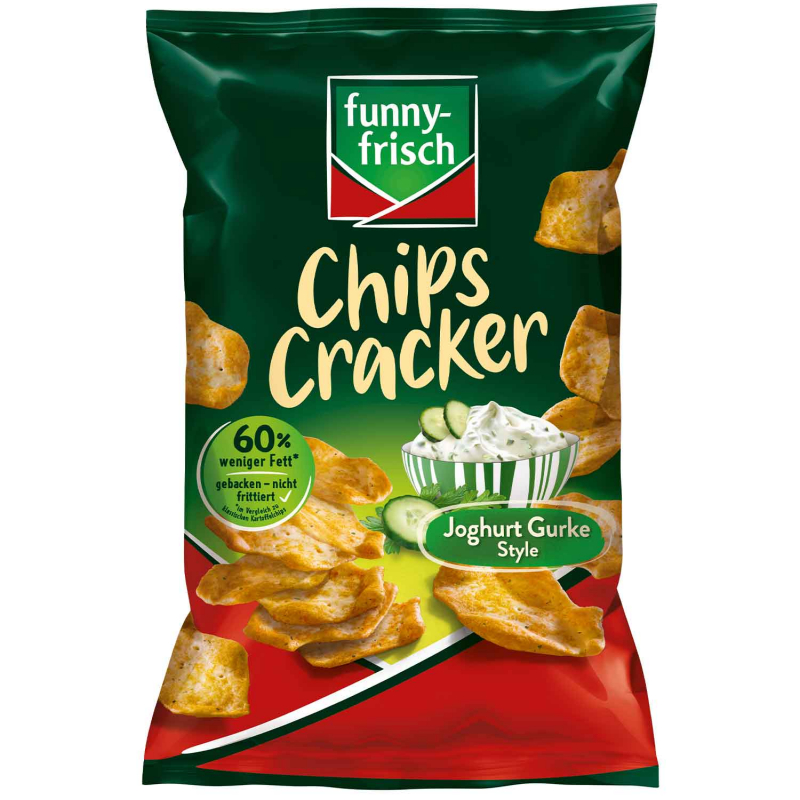  funny-frisch Chips Cracker Joghurt Gurke Style 90g 