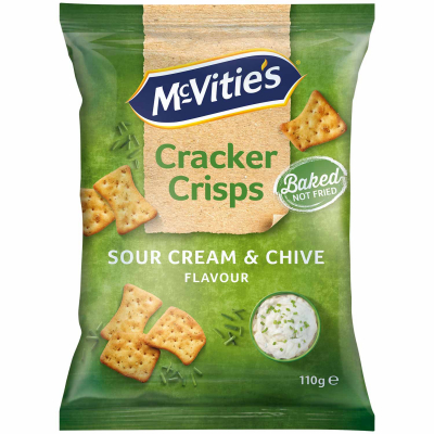  McVitie's Cracker Crisps Sour Cream & Chive 110g 