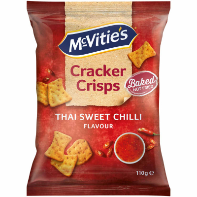  McVitie's Baked Cracker Crisps Thai Sweet Chilli 110g 