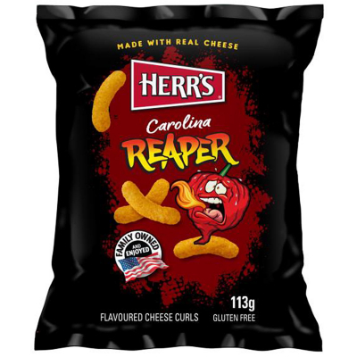  Herr's Carolina Reaper Cheese Curls 113g 