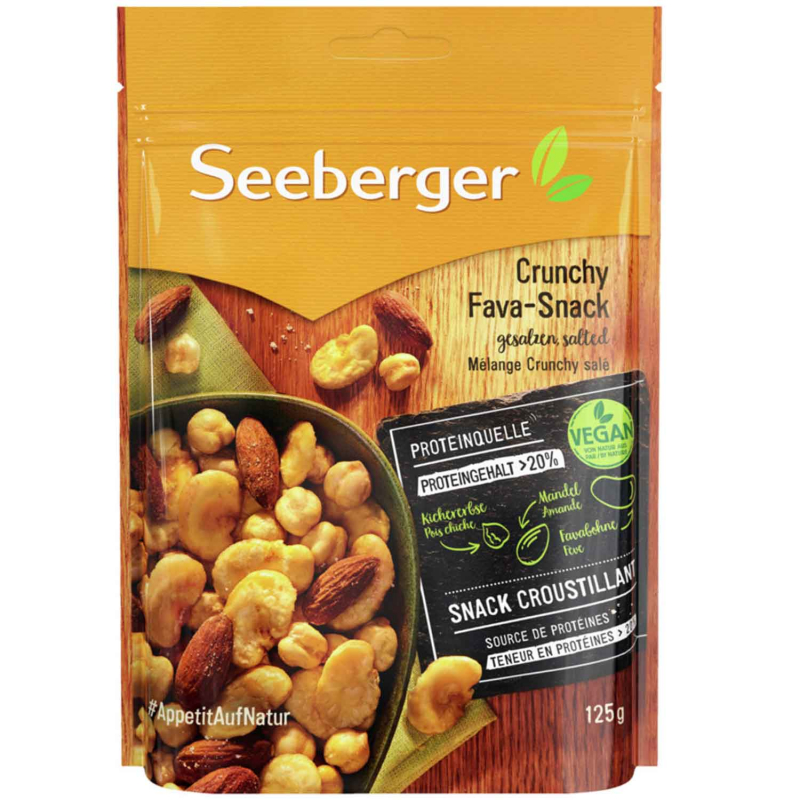  Seeberger Crunchy Fava-Snack gesalzen 125g 