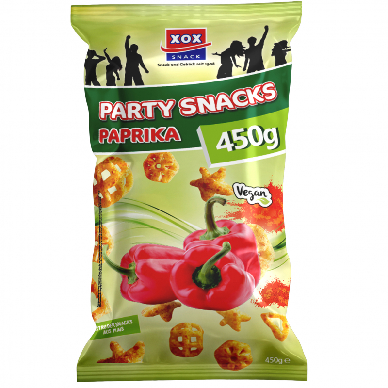  XOX Party Snacks Paprika 450g 