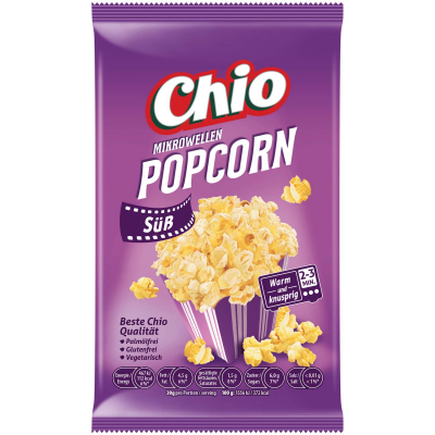  Chio Mikrowellen Popcorn Süß 100g 