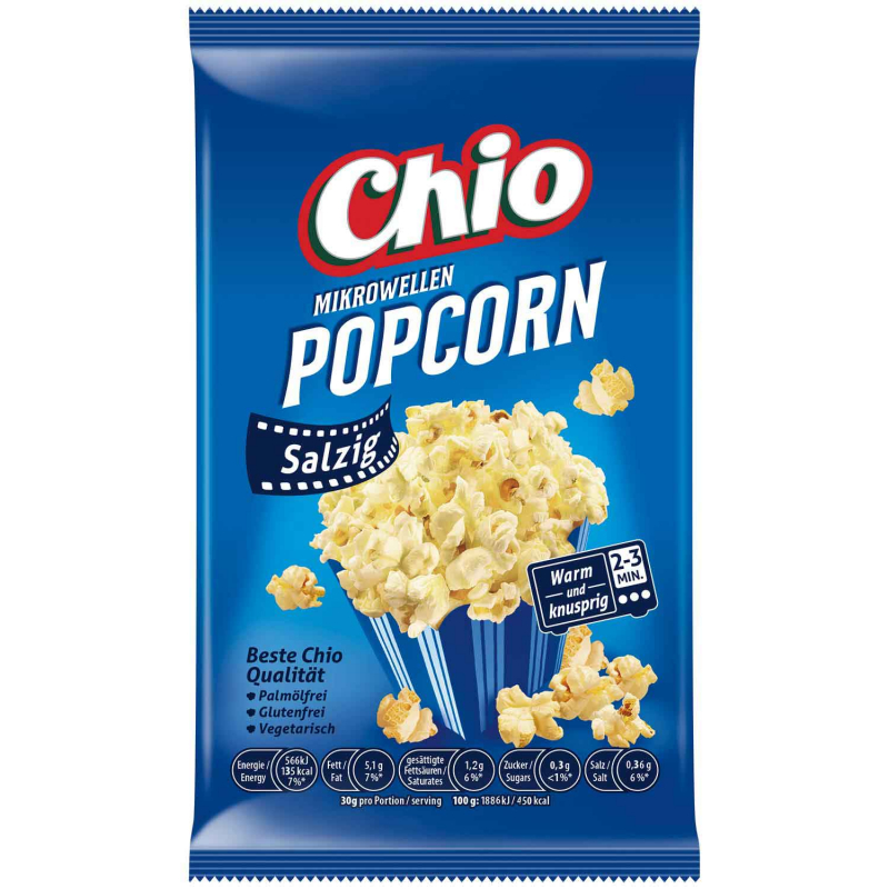  Chio Mikrowellen Popcorn Salzig 100g 