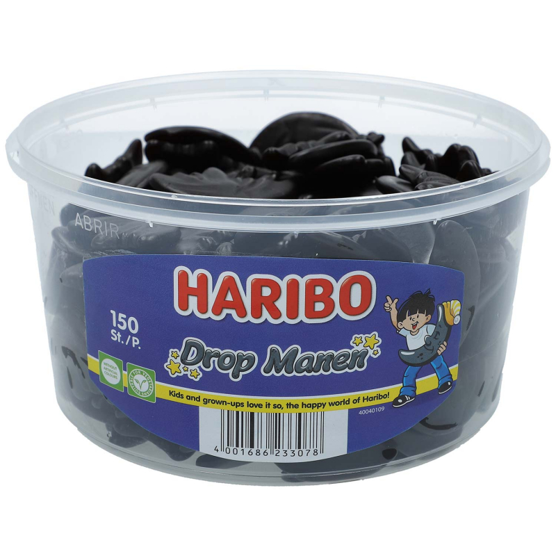  Haribo Drop Manen vegetarisch 150er 