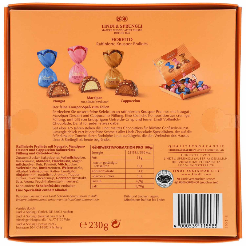  Lindt Fioretto Minis Mischung 230g 