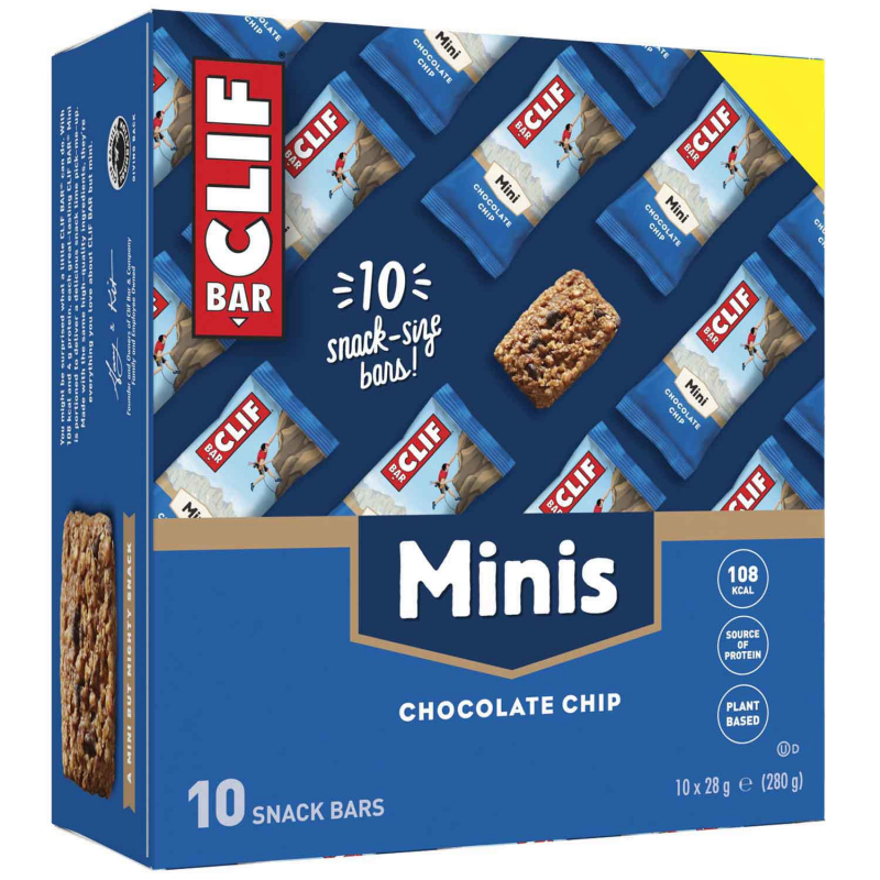  Clif Bar Energy Bar Chocolate Chip Minis 10x28g 