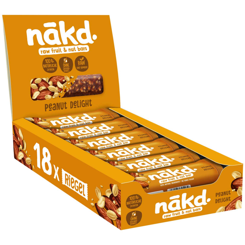  Nakd Raw Fruit & Nut Bar Peanut Delight 35g 