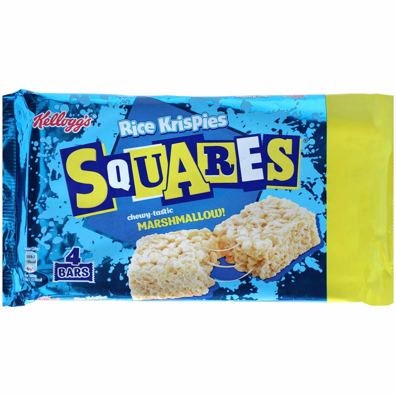  Kellogg's Rice Krispies Squares Marshmallow! 4x28g (MHD 11.01.2025) 