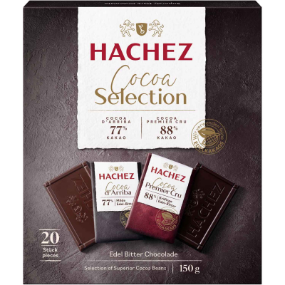  Hachez Cocoa Selection Täfelchen 150g 