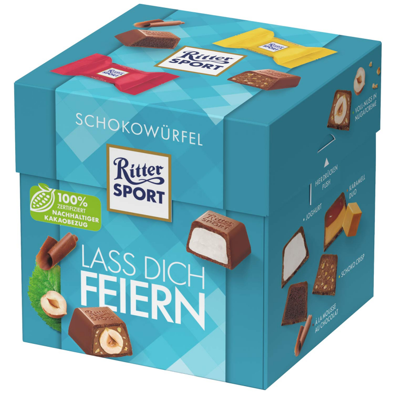  Ritter Sport Schokowürfel Lass Dich Feiern 22er 