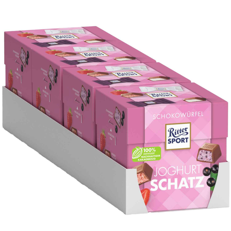  Ritter Sport Schokowürfel Joghurtschatz 22er 