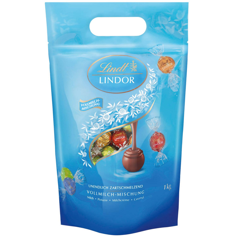  Lindt Lindor Kugeln Vollmilch Mischung 1kg 