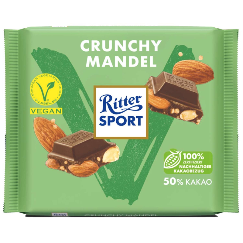  Ritter Sport Vegan Crunchy Mandel 100g 