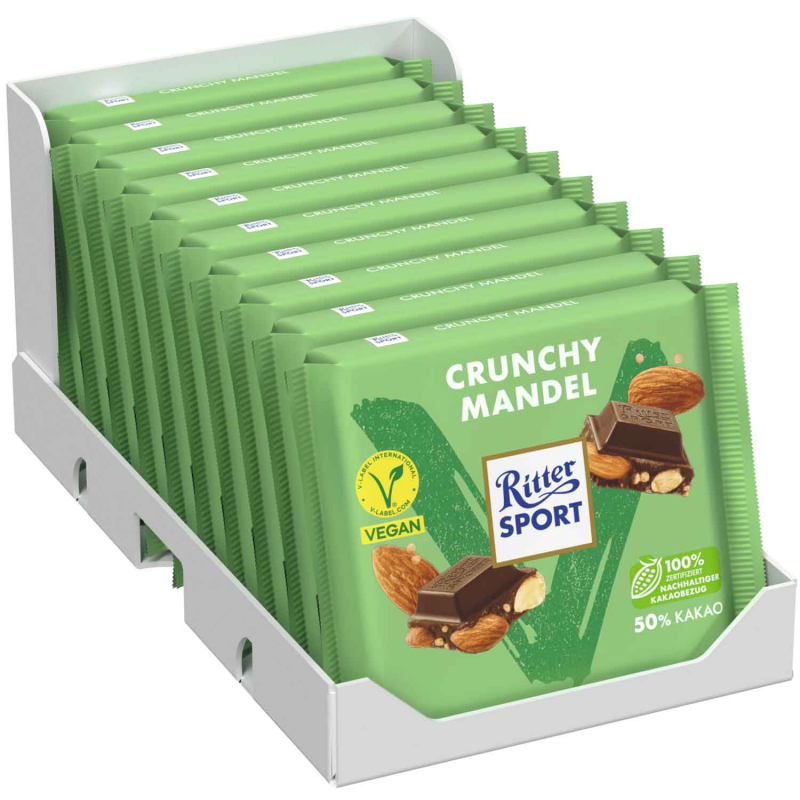  Ritter Sport Vegan Crunchy Mandel 100g 