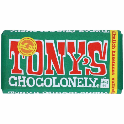  Tony's Chocolonely Vollmilchschokolade Haselnuss 180g 