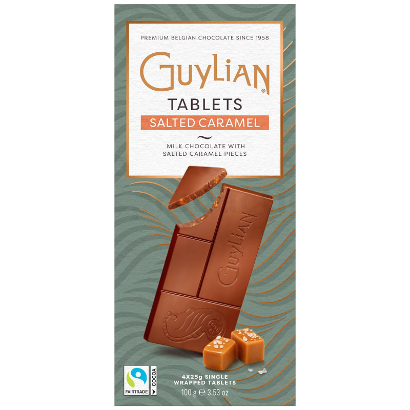  GuyLian Tablets Salted Caramel 4x25g 