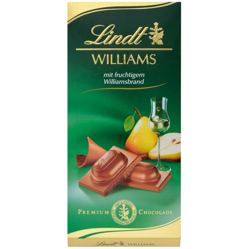  Lindt Williams Vollmilch Tafel 100g 