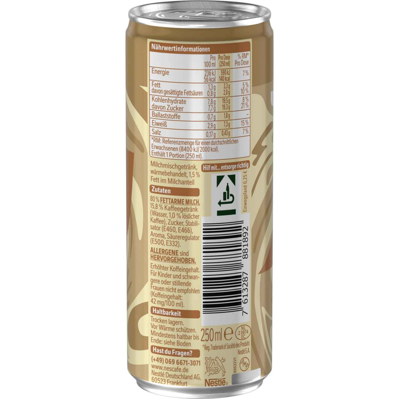  Nescafé Typ Latte 250ml 