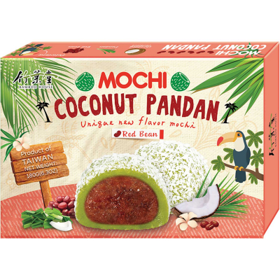  Bamboo House Mochi Coconut Pandan Red Bean 180g 