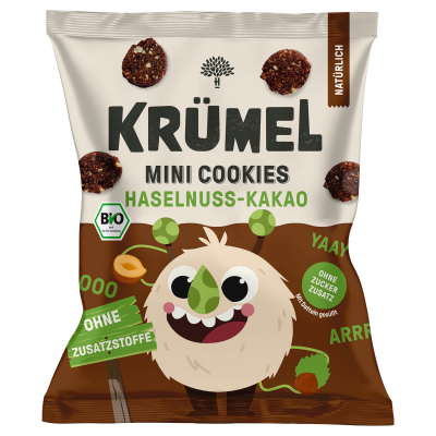  Krümel Mini Cookies Haselnuss-Kakao Bio 50g 