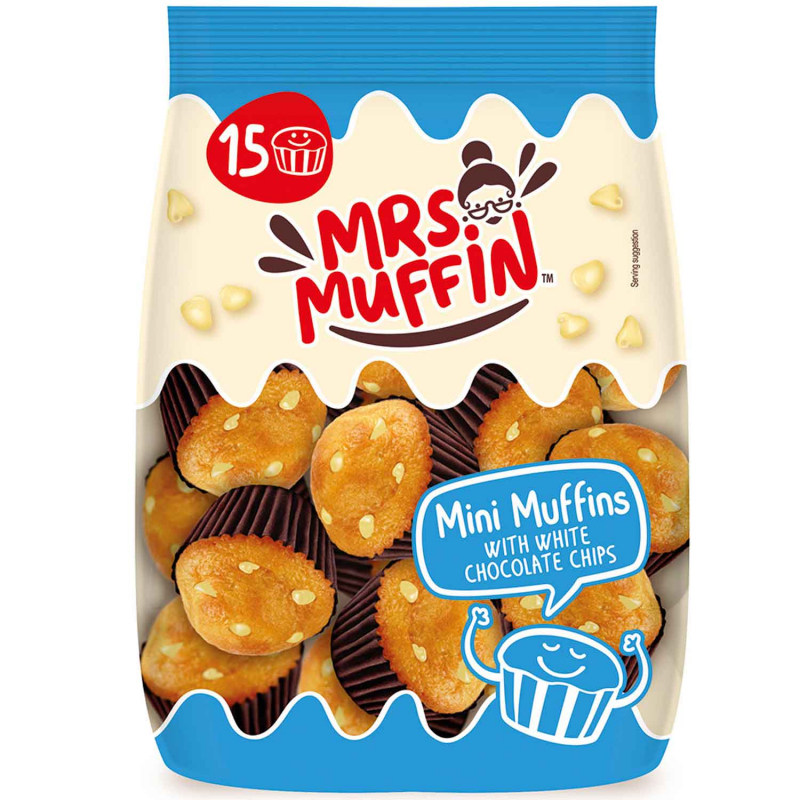  Mrs. Muffin Mini Muffins White Chocolate Chips 225g 