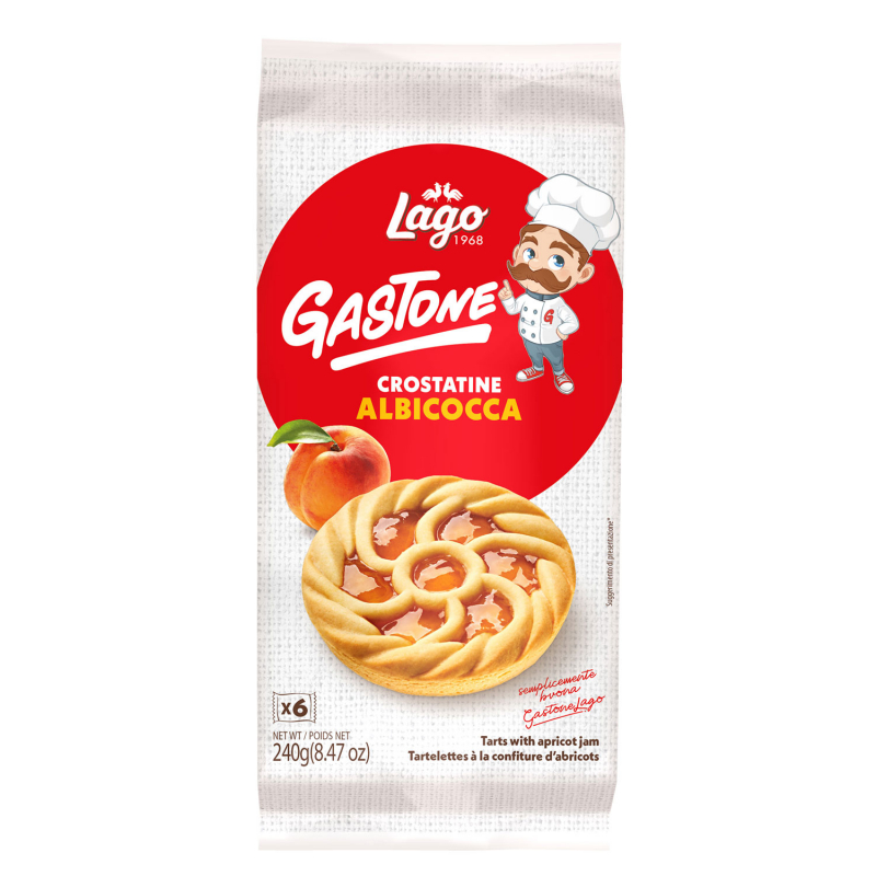  Lago Gastone Crostatine Albicocca 6x40g (MHD 15.11.2024) 