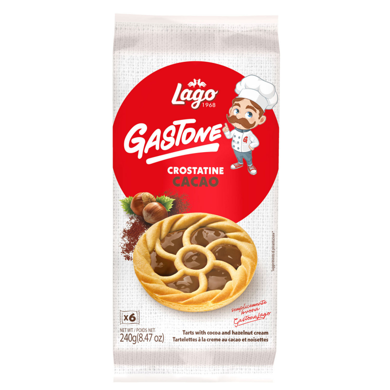  Lago Gastone Crostatine Cacao 6x40g 