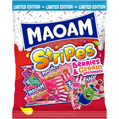  Maoam Stripes Berries & Cream 175g 